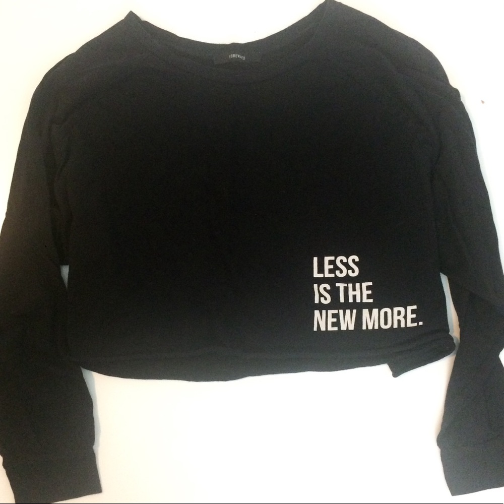 Long sleeve crop top